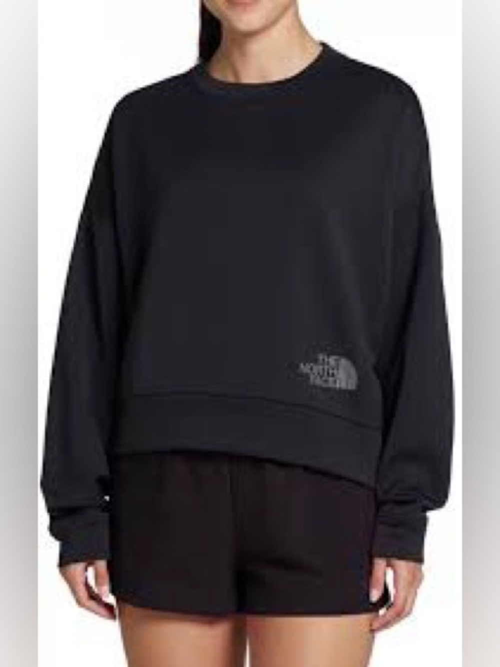 The North Face Women's Black Crew Sweatshirt with Logo 891